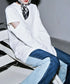 Bicolor Denim Pants